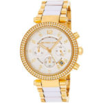 Michael Kors Reloj mujer blanco dorado MK6119