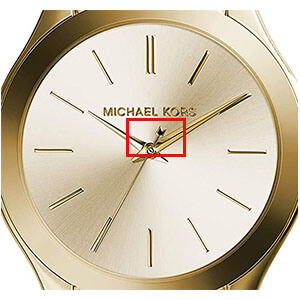 segundero con m MK reloj original vs falso
